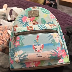 Loungefly mini backpack pua and hei hei bag nwt